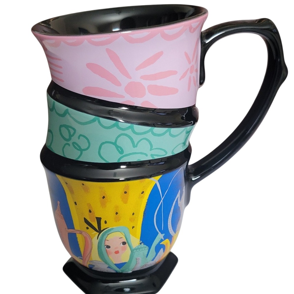 Disney Alice In Wonderland Mad Hatter Stacked Mug Mary Blair 70th Anniversary